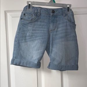 Youth denim Bermuda shorts